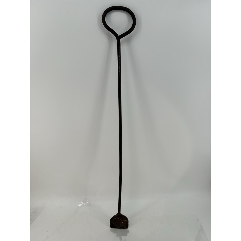 Vintage Hand Forged Cast Iron Heavy Duty Fireplace Poker Tool 38"